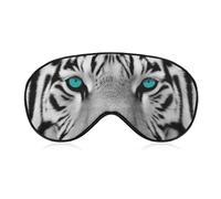 Tiger with Teal Eyes Eye Mask Sleep Mask Eye Masks for Sleep Sleep Masks for Women Men Sleeping Mask Travel Eye Mask Sleep Mask Blackout Funny Sleep Mask Cute Sleep Mask