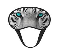 Tiger with Teal Eyes Sleep Eye Mask for Women Men Soft and Comfortable Sleep Mask Blackout Sleeping Eye Cover for Travel Yoga Nap Shift Work