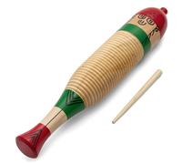TIGER GUI7-NT Wooden Fish Guiro with Wooden Scraper/Beater - School Percussion Instrument