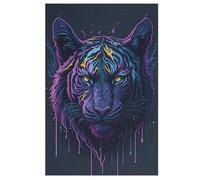 Tiger Wooden Jigsaw Puzzles, 1000 Piece Puzzle Board Game, Best Gift for Adults And Kids, Family Game, 78×53cm
