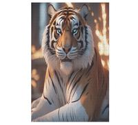 Tiger Wooden Jigsaw Puzzles for Adults 1000 Pieces Jigsaw Puzzle for Adults & For Kids Age 12 And Up Family Gathering Educational Game Toys （78×53cm）