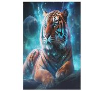 Tiger Wooden Jigsaw Puzzles for Adults 1000 Pieces Jigsaw Puzzle for Adults & For Kids Age 12 And Up Family Gathering Educational Game Toys (78×53cm)