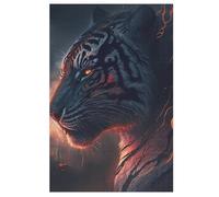 Tiger Wooden Jigsaw Puzzles for Adults 1000 Pieces Jigsaw Puzzle for Adults & For Kids Age 12 And Up Family Gathering Educational Game Toys （78×53cm）
