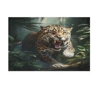Tiger Wooden Jigsaw Puzzles for Adults 1000 Pieces Jigsaw Puzzle for Adults & For Kids Age 12 And Up Family Gathering Educational Game Toys （75×50cm）