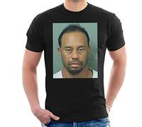 Tiger Woods DUI Mug Shot Men's T-Shirt Black