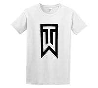 Tiger Woods Logo Sports Competition Music Festival Fashion Universal Men Shirt T-Shirt White XL