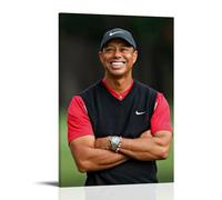 Tiger Woods Poster Canvas Oil Painting Canvas Art Poster Home Hanging Painting Bar Art Interior Wall Decoration PosterFrame-style16x24inch(40x60cm)