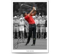 Tiger Woods Signed Photo Poster A4/A3 Print Picture Display Framed Autograph Memorabilia for Golf Fans Legend Gift Masters Champion