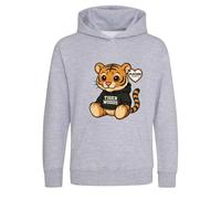 Tiger Woods Tiger Logo Kids Hoodie - Gray / 9-11 years