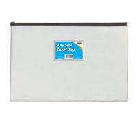 Tiger Zippy Bag Polypropylene A4 180 Micron Clear With Assorted Colour Zips (Pack 12) - 300500X12