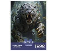 Tiger1000 Piece Jigsaw Puzzle for Adultsanimal Premium Box, Extra Fun Challenges, for Women/Men, Brain - Teasing 1000 - Piece Gift38x26cm/1000pcs