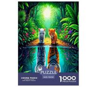 Tiger1000 Piece Jigsaw Puzzles for Adults And Kids Family Game Cute AnimalsChallenging for Home Decoration Great Gift Idea70x50cm/1000pcs