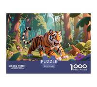 Tiger1000 Piece Jigsaw Puzzles for Adults Family Game Beast of PreyChallenging for Home Decoration Great Gift Idea70x50cm/1000pcs