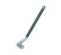 Tigergirl Long-handled Toilet Brush Golf Silicone Toilet Brush Curved Toilet Brushes No Dead-end Wall-mounted Long-handled Cleaning Brush Without Anti-leakage Base, Army Green 2
