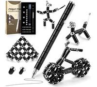 Tigerhu Fidget Pen, Fidget Toys with Ballpoint Pen, Multifunctional Stress Relief Magnetic Cool Pens for Men,Women, Fidgets Magnets Cool Stuff Gifts for 6+ Year Old Boy Girls Kids