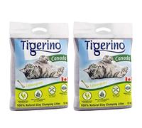 Tigerino Canada Clumping Clay Cat Litter Lemon Grass Fragrance 24KG Scented Antibacterial Disposable And Hypoallergenic Hygiene Litter With Smell Control Formula