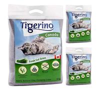 Tigerino Canada Fresh Cut Grass Clumping Clay Cat Litter 36KG A Scented Antibacterial Disposable And Hypoallergenic Hygiene Litter With Smell Control Formula
