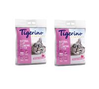Tigerino Cat Litter, Double Pack / Natural Clumping, Baby Powder Scent for Cat Owners