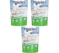 Tigerino Crystals Flower Power Silicate Cat Litter 30L Scented Antibacterial Disposable and Hypoallergenic Hygiene Litter with Smell Control Formula