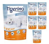 Tigerino Crystals Silicate XXL Grain Cat Litter 30L An Unscented Antibacterial Disposable And Hypoallergenic Hygiene Litter