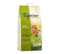 Tigerino Plant-Based Litter Wood Pellets - Natural Wood Scent (Unscented) - 30l (15kg)