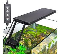 Tigerlily Enterprises 14W Clip-On Aquarium LED Light with Adjustable Timer & Brightness. 24/7 Lighting (Sunrise, Daylight, Moonlight and DIY Mode) Fish Tank 7 Colours for Planted Tanks., (990)