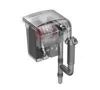 Tigerlily Enterprises 3W HOB Aquarium Filter with Bio-Wheel & Spiral Skimmer. Quiet Multi-Stage Filtration, Adjustable Flow, Hang-On-Back Filter for Fresh & Saltwater Tanks (WB-G04 250L/h)