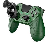 Tigerlily Enterprises Elite Wireless PS4 Controller. Bluetooth Gamepad with Programmable Buttons, Turbo, Gyro Sensor, Dual Vibration, Touch Panel & LED Indicator - Compatible with PS4/PC/iOS/Android