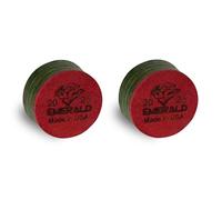 TigerProducts Tiger Emerald Laminated Billiard CUE Tips 2 (Two) pcs - 13 or 14 mm (13 mm)
