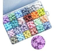 TIGERRDU 600 Pcs Wax Sealing Beads, Stamp Sealing Wax Beads with Box, 24 Colors Five Leaf Clover Waxs Seal Stamp Kit, Seal Bead Bulk for Sealing Invitations, Christmas Greeting Card, Weddings