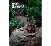 Tigers 2026 Calendar, A3, Wirobound, Full Colour, Free Pack of Calendar Stickers