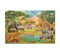 Tigers And Lions Puzzle Adults And Teenagers 1000 Pieces Wooden Jigsaw Educational Game Toy Family Decoration (75×50cm)