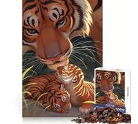 Tigers Animals Hard Jigsaw Puzzle for Adults 1000 Pieces Smart Toy Casual Fun Accurate Cut Artistic Gift 38x52cm