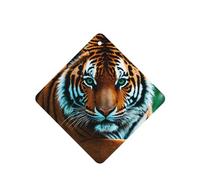 Tiger'S Gaze Pattern Car Air Fresheners 6 Pcs Square Hanging Aromatherapy Tablets Scented Fresheners For Bedroom Bathroom