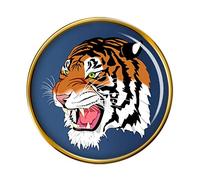 Tiger's Head Pin Badge