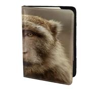 Tigers in the Desert Travel Passport Holder Cover Wallet Leather Case Travel Essentials Luggage Accessories, Lonely Monkey, One Size, Contemporary