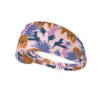 Tigers In The Jungle,Sports Sweatband for Unisex Multi Headband Elastic Exercise Hairband