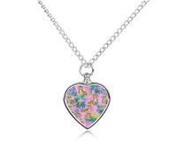 Tigers in The Jungle Trendy Pet Ashes Necklace for Unisex Memorial Pendant Keepsake Urn Jewelry