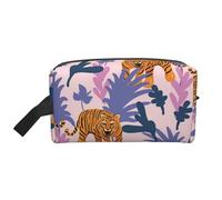 Tigers in The JungleMakeup Trave Bag for Women,Cosmetic Large Capacity Organizer