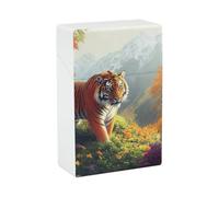 Tigers in The Mountains Cigarette Case Cigar Box 20s Size Smokes Holder Plastic Smoking Accessories Gifts