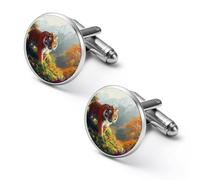 Tigers in The Mountains Cufflinks for Men Women Cuff Links Tuxedo Shirt Personalised Printed Jewelry Accessories