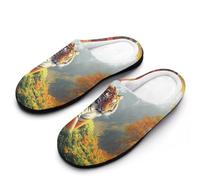 Tigers in The Mountains Mens Slippers Memory Foam Winter Warm Sandals Slip On House Shoes Size 7-14