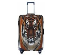 Tigers in The Snow Luggage Cover Suitcase Protector Anti-Scratch Luggage Cover Fits 18-32Inch Luggage