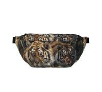Tigers Laying on The Ground Waistpacks Sling Bags Crossbody Bag Chest Daypack with Adjustable Belt for Women Men