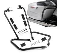 TIGERSGATE Gloss Black Rear Saddlebag Guards Complete Kit for 2014-Later Harley Touring Street Road Glide Electra Glide Road King