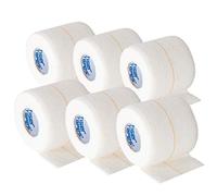TIGERTAPES - Pack of 6 | 5cm x 4.5m (White) - Tiger Club Non Tear Elastic Adhesive Bandage - Sports Tape for Knee, Ankle, Elbow, Wrist Joint Support | Strapping Tape for Medical Use