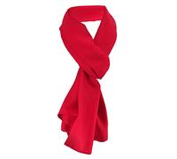 TigerTie Chiffon Scarf Various Plain Colours, Size160 cm x 36 cm - Red - One size