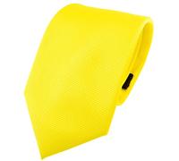TigerTie Designer tie necktie in yellow bright-yellow neon-yellow monochrome Rips