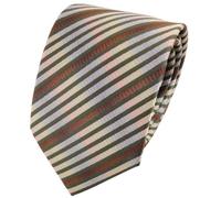 TigerTie Designer tie necktie olive-green brown multi-colored striped