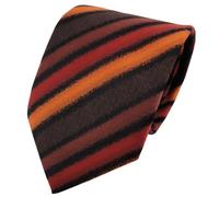TigerTie Designer tie necktie orange red-orange brown black striped